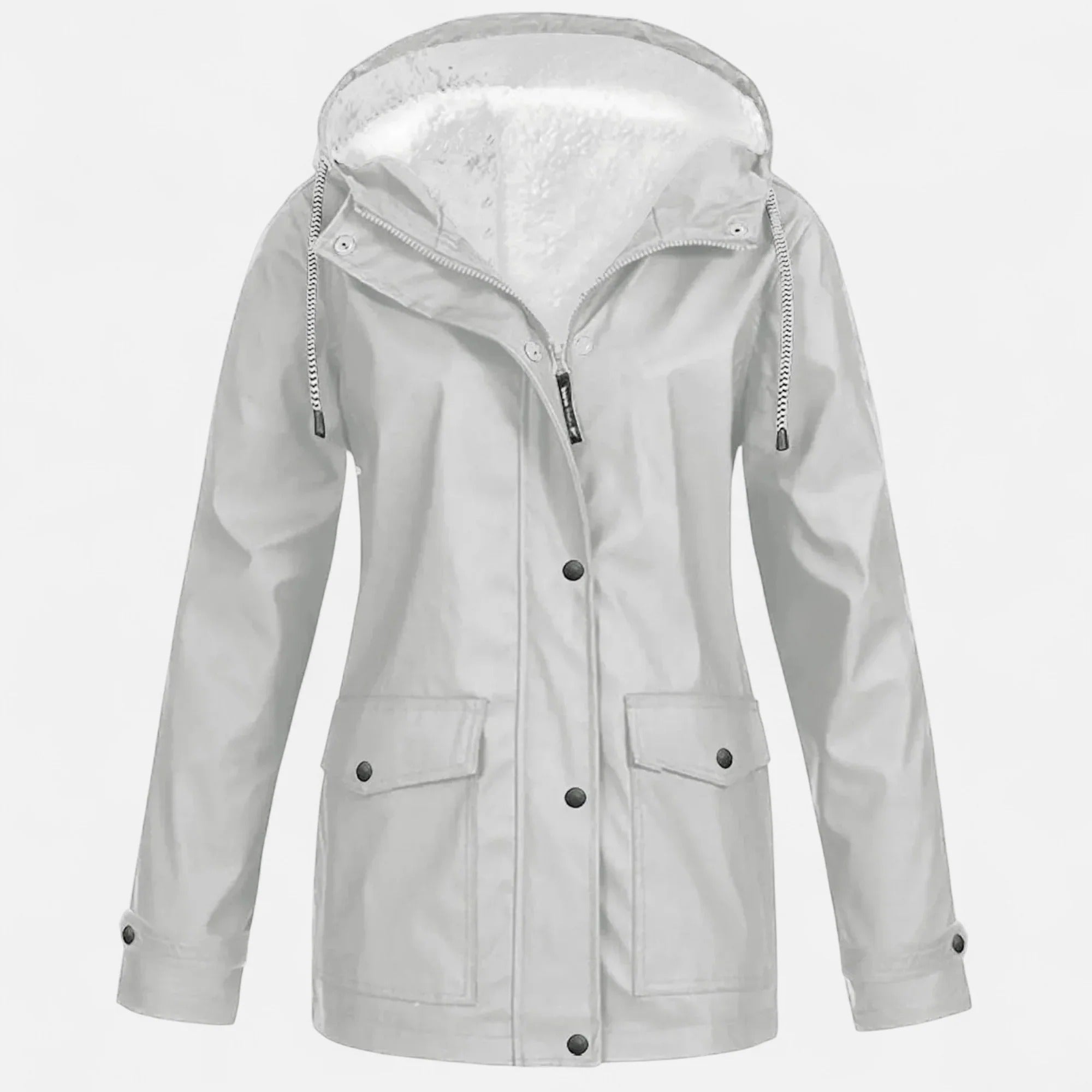 Women’s Hooded Plush Ski Coat