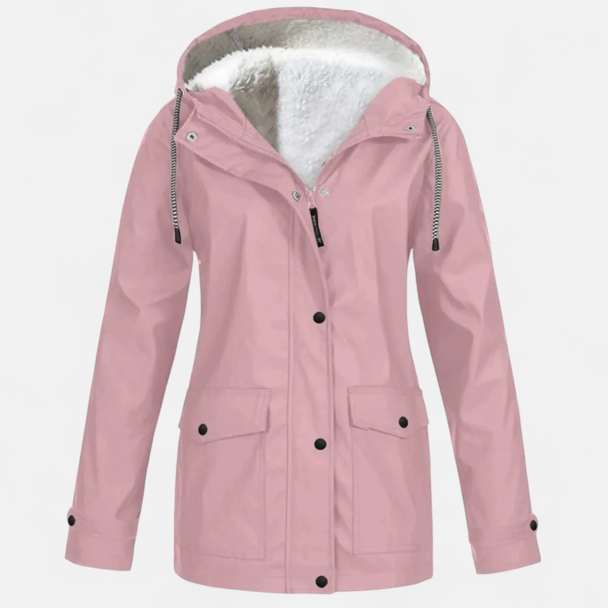 Women’s Hooded Plush Ski Coat