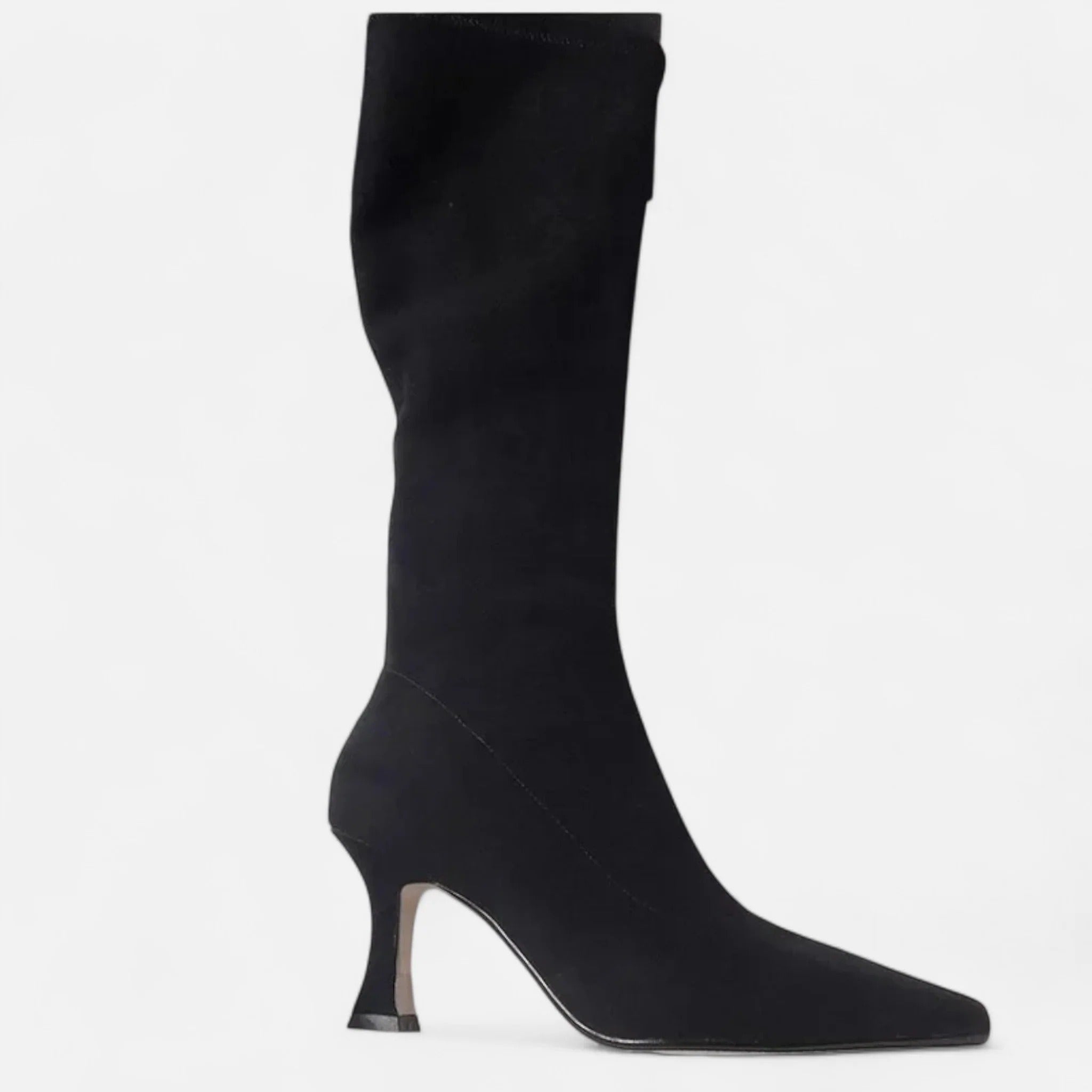 Women’s Suede Thigh-High Heeled Boots