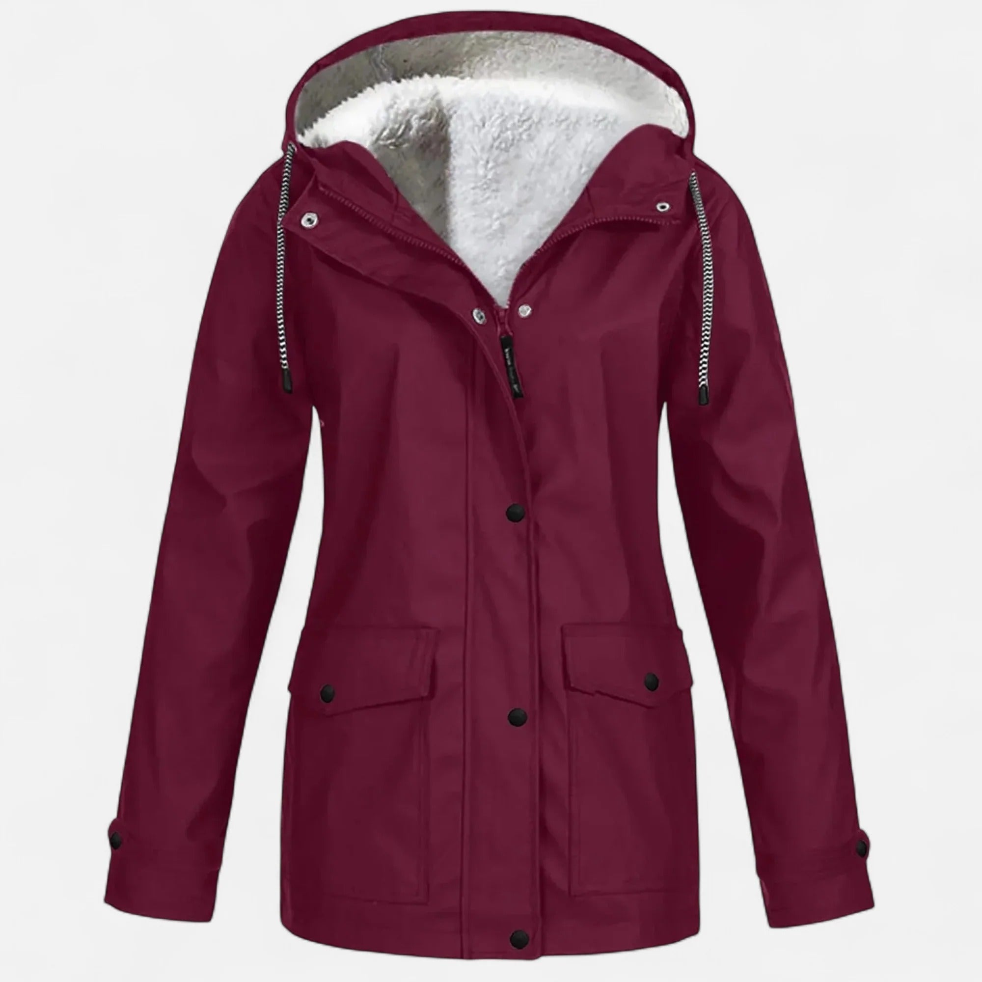 Women’s Hooded Plush Ski Coat