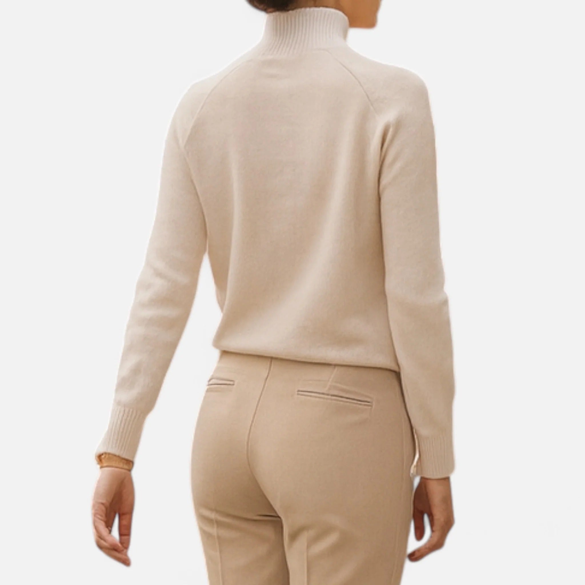 Westlyn™ | Women’s Merino Wool & Cashmere Mock-Neck Sweater