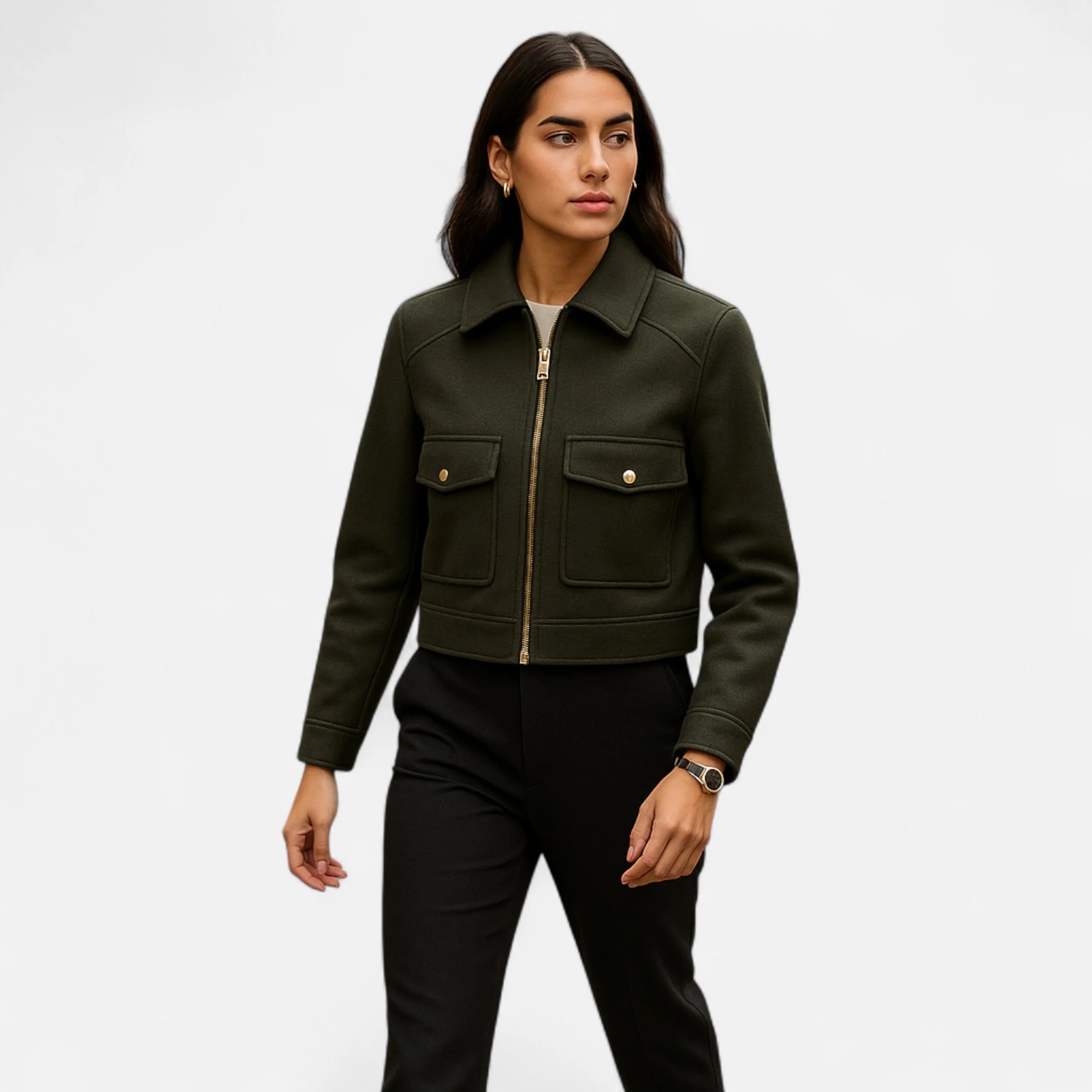 Women’s Elegant Winter Zip Jacket