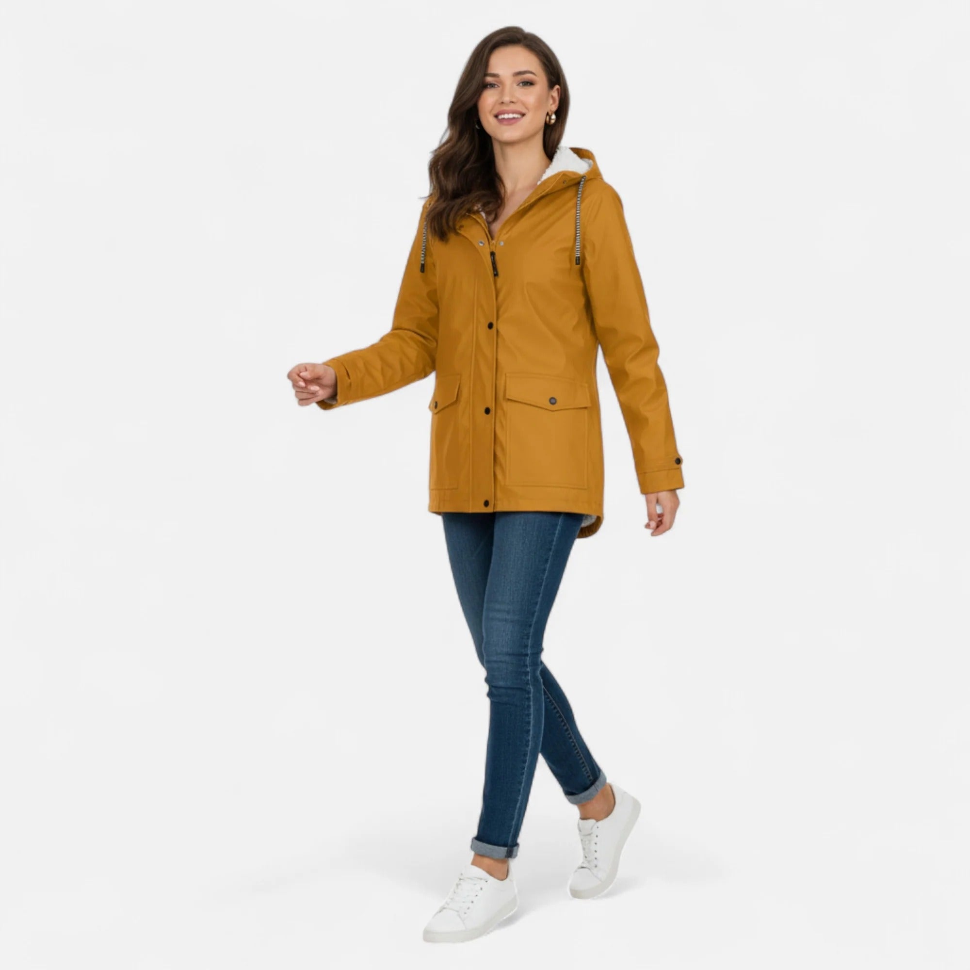 Women’s Hooded Plush Ski Coat